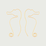 Seahorse Line Earrings