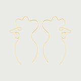 Chicken Line Earrings