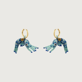 Prawn Earrings Blue