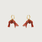 Prawn Earrings Orange