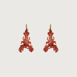 Lobster Earrings Orange