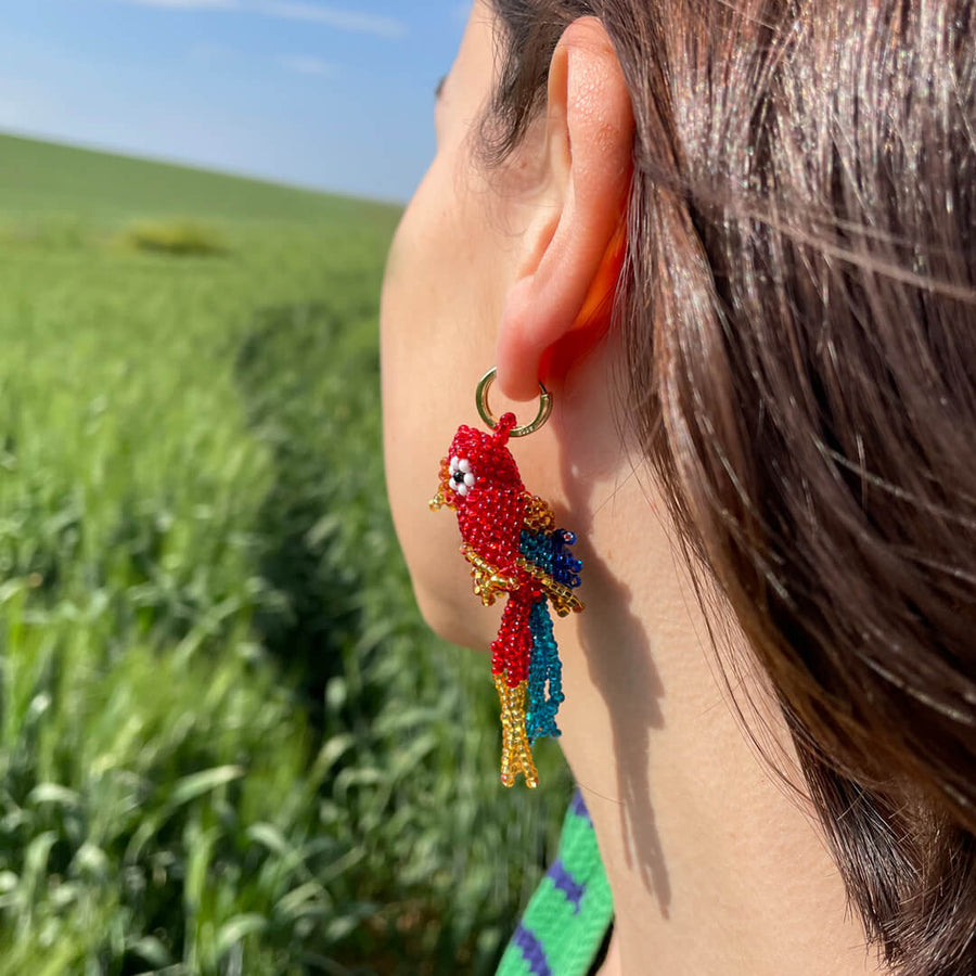 Two Parrots Earrings