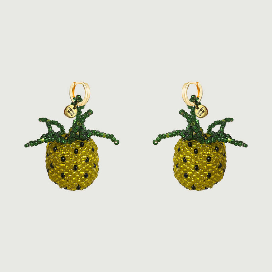 Boucles d'oreilles ananas tropical
