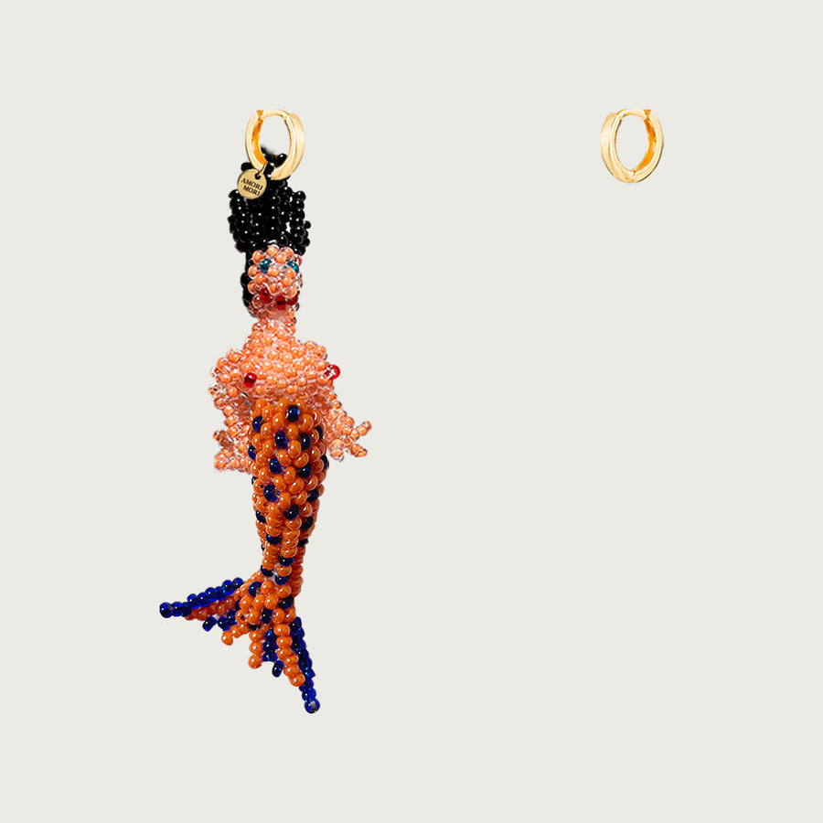 Orange Little Mermaid Earring