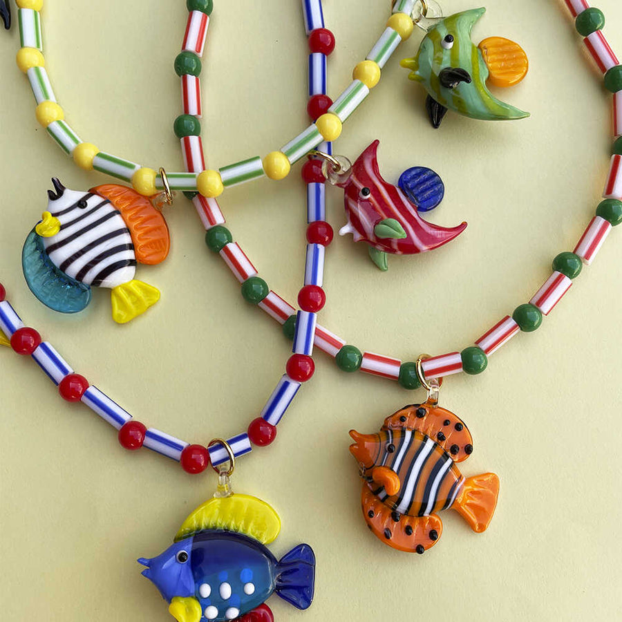 Yellow Fish Necklace