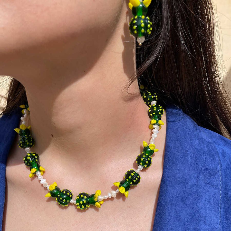 Perlen-Kaktus-Halskette