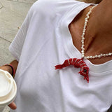 Collar Perlas Gamba Plata