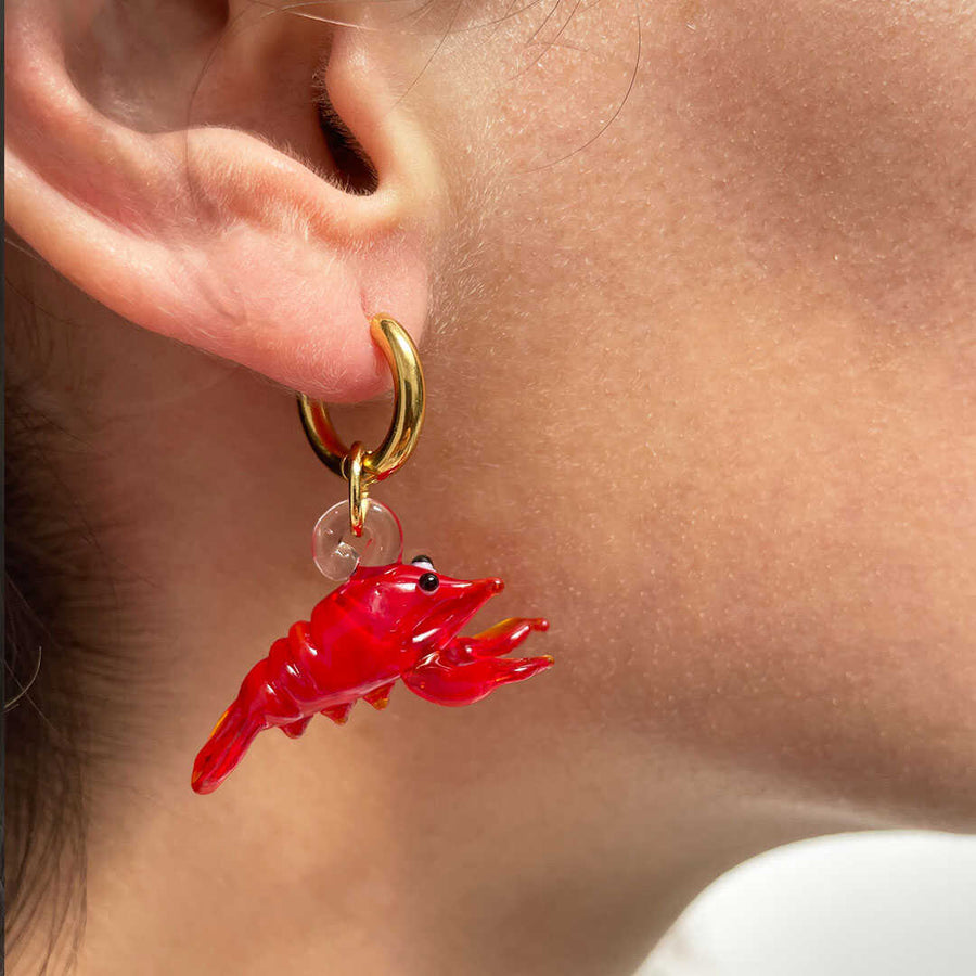 boucles d'oreilles homard