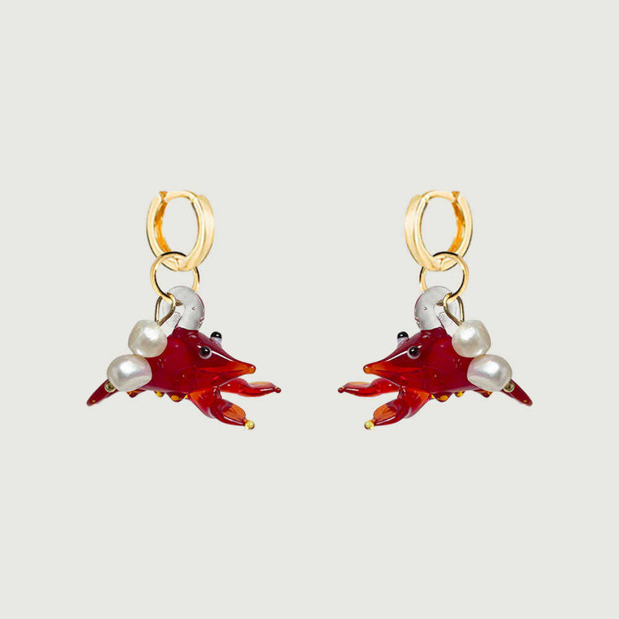 Lobster Pearl Earrings